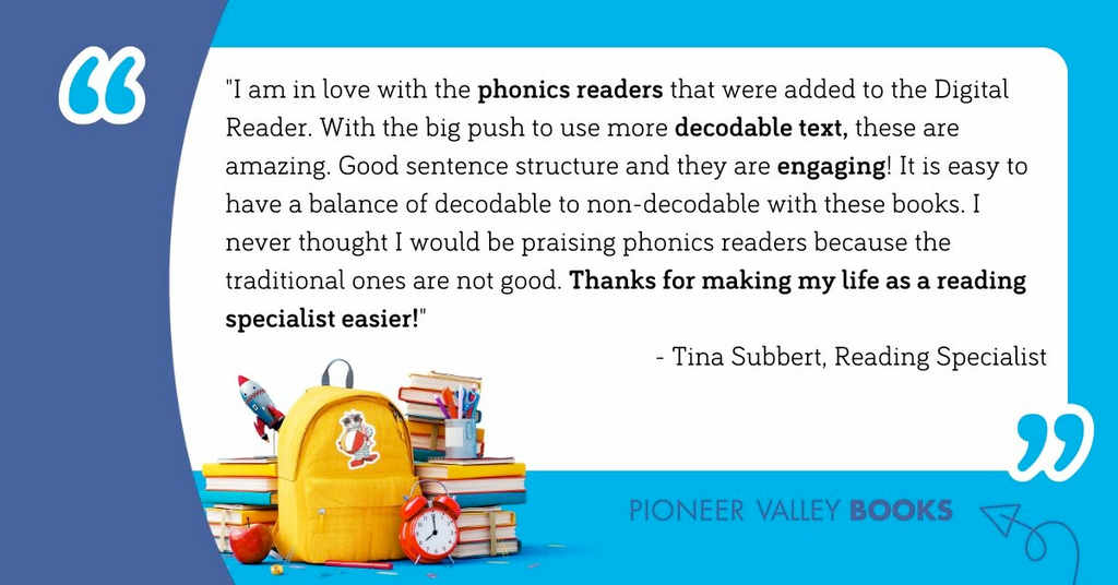 Decodables on Digital Reader