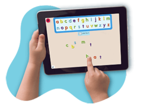 Student using letter tray